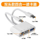 立頁LEYE/蘋果新升級相機sd/車載tf/otg轉(zhuǎn)接頭讀卡器多合一多功能蘋果全系轉(zhuǎn)Type-c拓展塢轉(zhuǎn)接器轉(zhuǎn)器換 讀SD/TF+U盤【蘋果全系專用】2秒傳1G