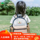 SHUKIKU兒童書包幼兒園背包防丟失輕便防潑水雙肩包淺卡其 S+碼S-2119