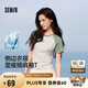 森馬（Semir）[商場(chǎng)同款]短袖T恤女撞色插肩袖修身2025夏涼感上衣101325100052