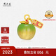 周大生復(fù)購(gòu)補(bǔ)貼黃金蘋果轉(zhuǎn)運(yùn)珠足金痛金溫變琺瑯七夕禮物送男友 1.35g