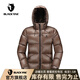 BLACK YAK 布來亞克男女款冬季戶外鵝絨連帽中性羽絨服WNX331 古銅色 L 175