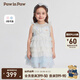 PawinPaw【商場(chǎng)同款】卡通小熊童裝25春夏新女童公主裙禮服連衣裙 Blue藍(lán)色/50 100