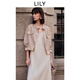 LILY微光夾克2025夏新款女裝莫代爾醋酸混紡工裝休閑薄款短款外套 607淺金 L