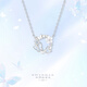 Twinkle Angel蝴蝶花環(huán)夜光項鏈女生精致百搭高級感心動(dòng)鎖骨鏈銀情人節生日禮物 夜光蝴蝶花環(huán)項鏈