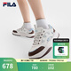 斐樂（FILA）復(fù)古板鞋女鞋2025秋季新款飛虹輕便運(yùn)動(dòng)鞋女士休閑鞋百搭 雪白/阿茲特克棕-SA 37.5