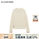 E·LAND KIDS衣戀 100%綿羊毛冬季新品男女童半高領(lǐng)針織衫 Ivory象牙白/39 160 cm
