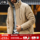 馬登工裝 杜邦棉加厚保暖棉衣立領(lǐng)防風(fēng)棉服御寒短款外套男冬季 淺卡其 L