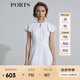 PORTS寶姿 商場(chǎng)同款新品女裝甜美荷葉系帶連衣裙三醋纖SL8D049KWB008 白色 M 6
