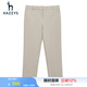 哈吉斯（HAZZYS）女裝 春秋款季女士長褲通勤高腰凈色修身褲ATDSP03AP31 淺米色LI 36 (155/68A)