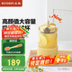 北鼎（Buydeem）玻璃杯噸杯桶大容量吸管杯男女戶(hù)外運動(dòng)大肚水壺便攜水杯子1000ML