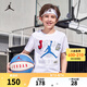 NIKE JORDAN 耐克AJ童裝男童短袖T恤夏季新款兒童23號(hào)短T上衣 純白色 160 /80 【建議身高158-170cm】
