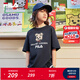 FILA KIDSx原田治聯(lián)名系列斐樂兒童童裝短袖T恤2025夏新男中大童 RD寶藍(lán)-NV 150