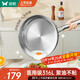 雙槍（Suncha）平底鍋 不粘煎炒鍋0涂層316L鋼電磁燃氣通用28cm