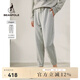 beanpole濱波 格雷系春秋商場(chǎng)同款 通勤抽繩運(yùn)動(dòng)風(fēng)長(zhǎng)褲休閑褲女 灰色 26 160/66A