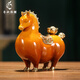 春錦秋鯉馬上有錢黃銅馬擺件創(chuàng)意家居電視柜客廳桌面裝飾工藝禮品 (順豐)YMB銅彩開拓牛勢