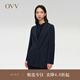 OVV2024春夏新款女裝修身一?？燮今g領(lǐng)簡(jiǎn)約單件西服外套 藏青（凈色）06 XL