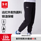 安德瑪（Under Armour）童裝男童長褲秋冬兒童運(yùn)動(dòng)褲大童親膚寬松休閑褲束口褲243125166 黑色 加絨 140