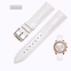 Davena蒂瑋娜davena手表帶真牛皮滿(mǎn)天星時(shí)來(lái)運轉五芒星31669 31326表帶 白色+銀針扣 表帶寬度（20mm)