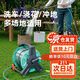如沐40米澆花神器洗車水槍高壓水管軟管自動(dòng)排管家用收納架套裝