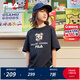 FILA KIDSx原田治聯(lián)名系列斐樂兒童童裝短袖T恤2025夏新男中大童 RD寶藍(lán)-NV 150