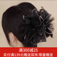 向晚發(fā)夾網(wǎng)紗花朵羽毛抓夾女增發(fā)量發(fā)卡高級(jí)感鯊魚夾大號(hào)發(fā)夾發(fā)飾