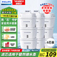 飛利浦（PHILIPS）凈水壺 濾水壺 家用過濾壺 廚房自來水過濾器 濾水器 過濾器濾芯 便攜凈水杯 AWP2814藍(lán)色/白色 濾芯6只裝