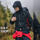 拓路者海豹軟殼衣加絨男戶(hù)外登山服秋冬季保暖連帽夾克外套定制防水防風(fēng) 黑色 無(wú)膜加絨 3XL
