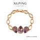 XUPING旭平首飾S1合金時尚經(jīng)典水滴輕奢手鏈飾品送女士生日禮物 4號色-淺紫色（無延長扣）