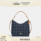 蔻馳（COACH）新款?yuàn)W萊女士女包經(jīng)典標(biāo)志丹寧布牛仔LAUREL大號(hào)流浪包 IM/丹寧藍(lán)色/天然色