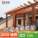 聲帝防腐木碳化木葡萄架庭院戶外室外爬藤架立柱 定制(聯(lián)系客服)