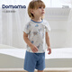 DOMIAMIA兒童睡衣寶寶家居服女童男童短袖分體睡衣童裝衣服套裝 辰星伯特 120 【圓領(lǐng)套頭款】