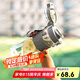 樂扣樂扣（LOCK&LOCK）夏季雙飲塑料運(yùn)動(dòng)水杯帶吸管提手戶外水壺便攜男女杯子灰色800ml