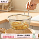 摩登主婦304不銹鋼漏勺家用廚房油炸煮面漏網(wǎng)籃過濾網(wǎng)篩火鍋濾網(wǎng) 細(xì)網(wǎng)油格-大號【濾網(wǎng)304不銹鋼】