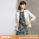 顏域百搭西裝外套女2024新款春季職業(yè)裝西服七分袖高級感正裝 香檳色 XXL/44