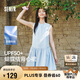 森馬（Semir）連衣裙女防曬背心裙溫柔2025夏蝴蝶結(jié)A字短裙少女感109325114030