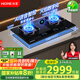 火王（Hione）【家電國家補貼】語音燃氣灶天然氣家用智能觸控磨砂面板易清潔灶具定時煤氣灶雙灶M2/2302插電款