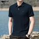 七匹狼（SEPTWOLVES）短袖T恤男士polo衫半袖翻領(lǐng)上衣夏季體恤休閑服打底衫商務(wù)中青年 藏青 XL /175/52A