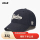 MLB棒球帽子夏季帽子休閑遮陽軟頂 休閑帽送禮3ACPQM04N-50NYD