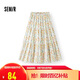 森馬（Semir）半身裙女油畫風(fēng)碎花蛋糕裙多巴胺2025夏甜美A字長裙10D325120005