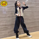 G.DUCKKIDS小黃鴨女童運動套裝春秋兒童春裝8歲9女大童春裝2025新款洋氣時髦 藏青色 120 建議身高110-120cm