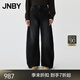JNBY/江南布衣春夏新品牛仔香蕉長褲女寬松挺括立體感5P2E11540 990/牛仔黑 S