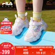 FILA斐樂貓爪鞋兒童復(fù)古跑步鞋2025年夏季男女小童透氣運動鞋