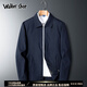 Walker Shop夾克外套男春夏新款【抗皺免燙】輕奢商務(wù)休閑正裝外套男裝 深藍色【翻領(lǐng)款】 2XL 【建議155-175斤】