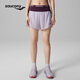 Saucony索康尼靈魂跑者系列夏季女子競速跑步運動(dòng)透氣雙層短褲 芝蘭紫 M