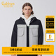 卡賓男裝工裝拼接棉衣外套春季款寬松棉服保暖時(shí)尚街頭H 煤黑色01 XL /180/52