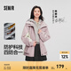 森馬（Semir）防護(hù)外套|外套女中長(zhǎng)款拼色三防防風(fēng)秋潮酷寬松連帽上衣戶(hù)外 紫白色調(diào)00471 M