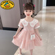 G.DUCKKIDS女童洋氣薄款可愛夏季連衣裙寶寶公主短袖裙子2025新款小女孩夏裝 粉紅色(送包包） 100 (建議90-98cm 2-3周歲)