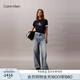 Calvin KleinJeans25早秋女美式復(fù)古潑墨效果ck純棉松弛感闊腿牛仔褲47C702G X0N-牛仔淺藍(lán) 28