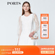 PORTS寶姿商場(chǎng)同款春夏新品女裝歐根紗拼接袖連衣裙 米白 S