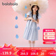 巴拉巴拉女童裙子兒童連衣裙2025夏裝中大童甜美A字塔裙208225111017